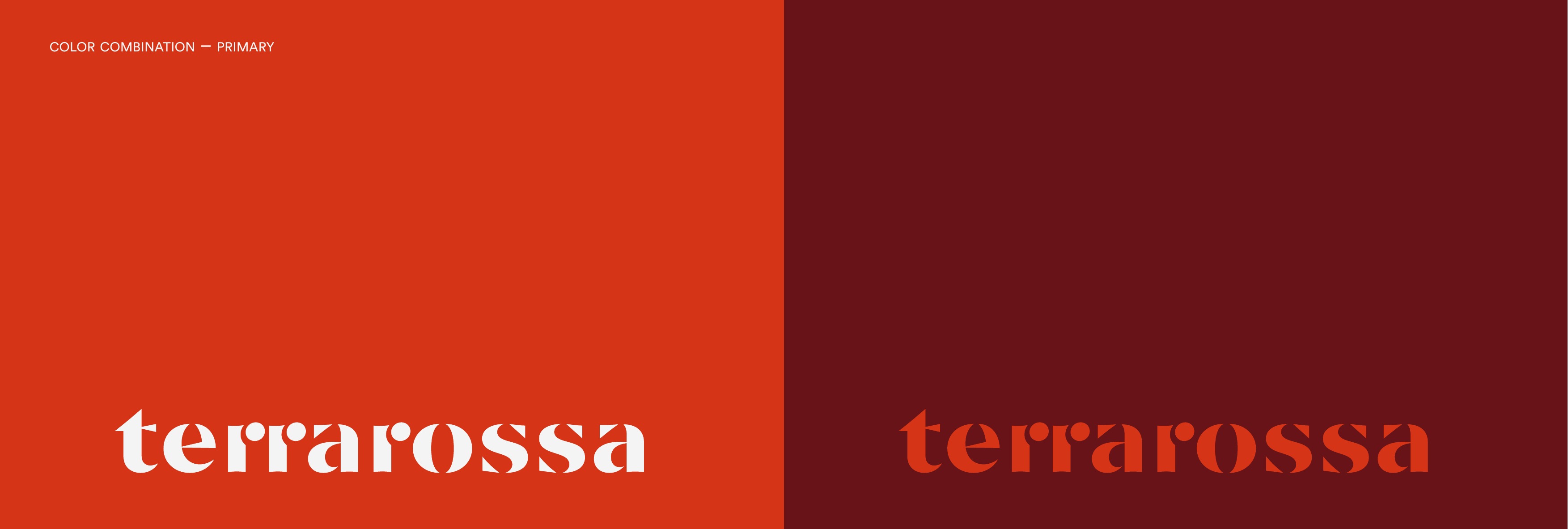 Terrarossa colour combination — primary palette