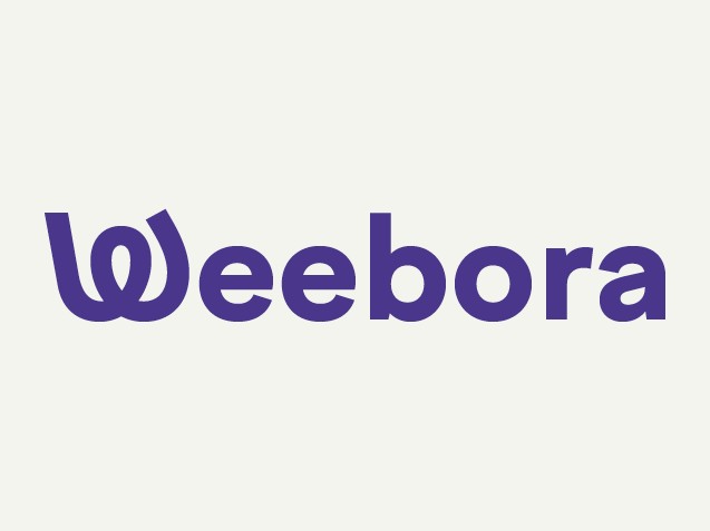 Do not write weebora in plain typography